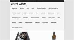 Desktop Screenshot of kenyawines.com